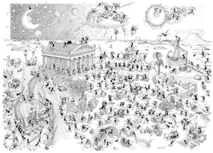 Puzzle "Heroes and Myths" 1080 pieces