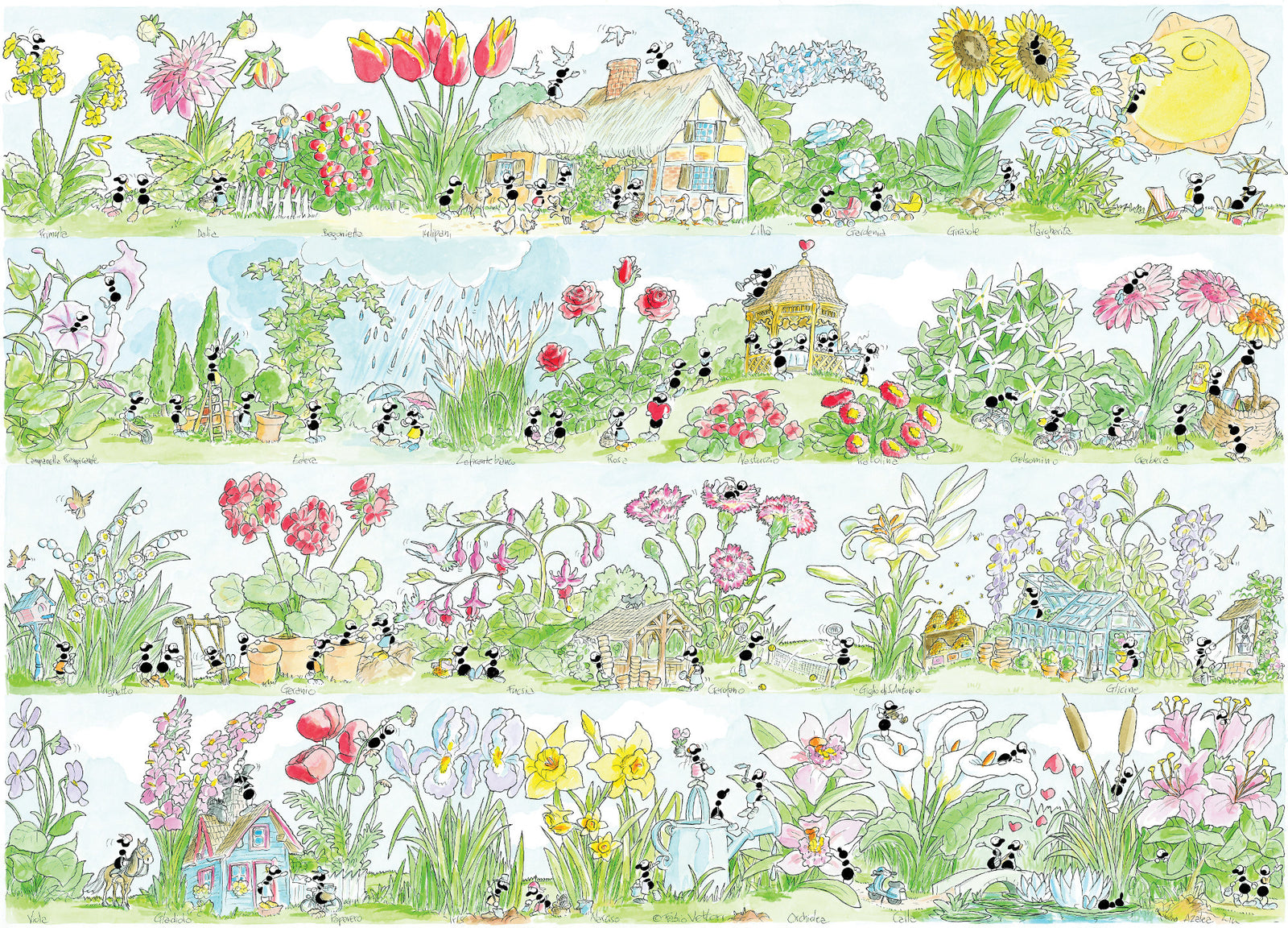 Puzzle "Fiori" 1080 pezzi