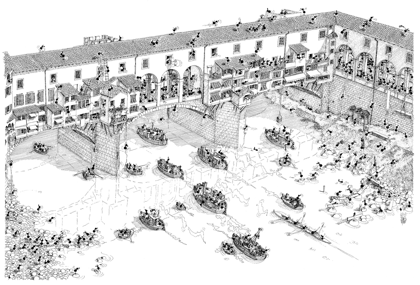 Puzzle "Florence Ponte Vecchio" 1080 pieces