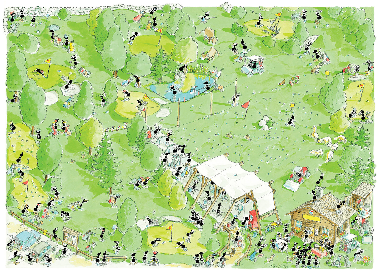 Puzzle "Golf" 1080 pezzi