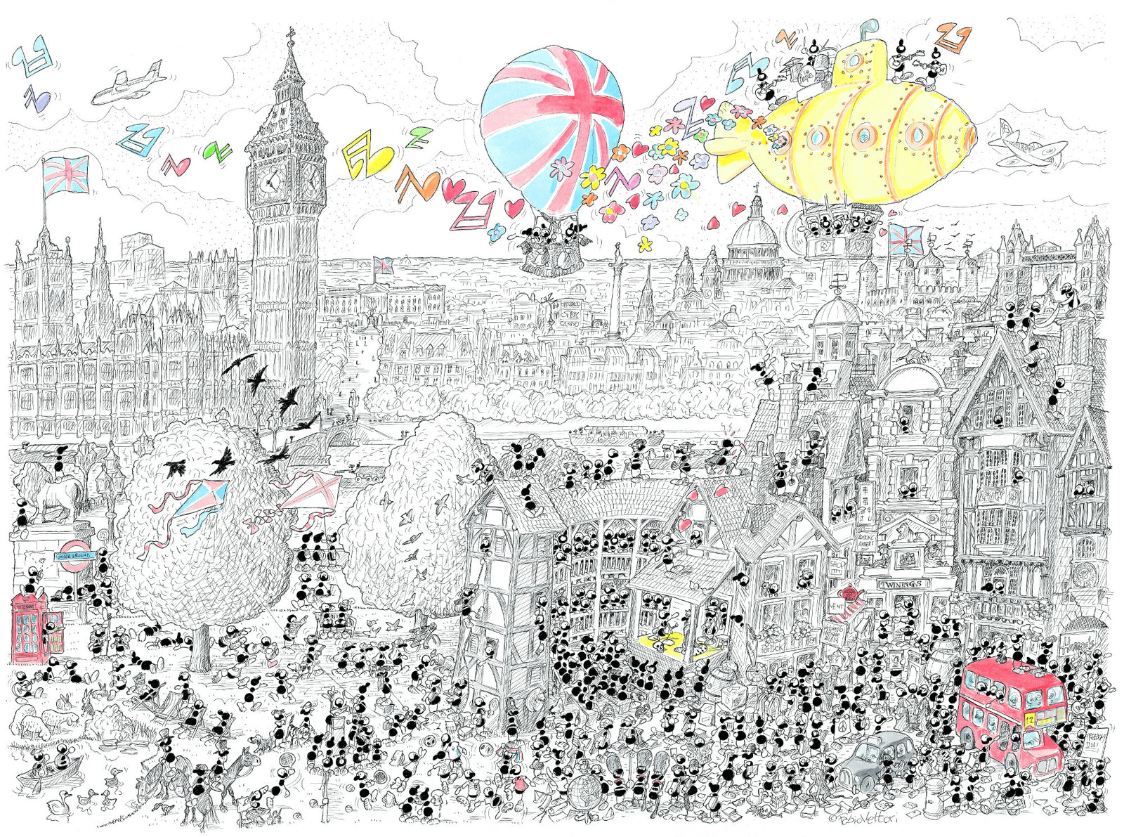 Puzzle "Londra" 1080 pezzi