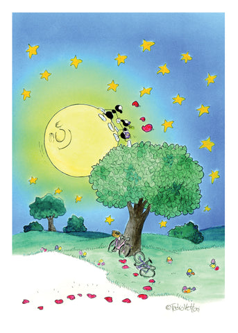 Poster "Luna degli innamorati" 25x35cm