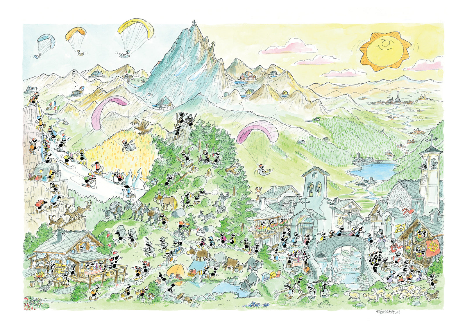 Puzzle "Montagna" 1080 pezzi