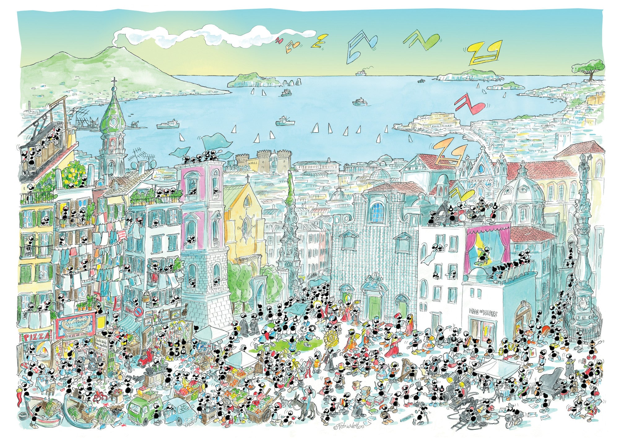 Puzzle "Naples" 1080 pieces
