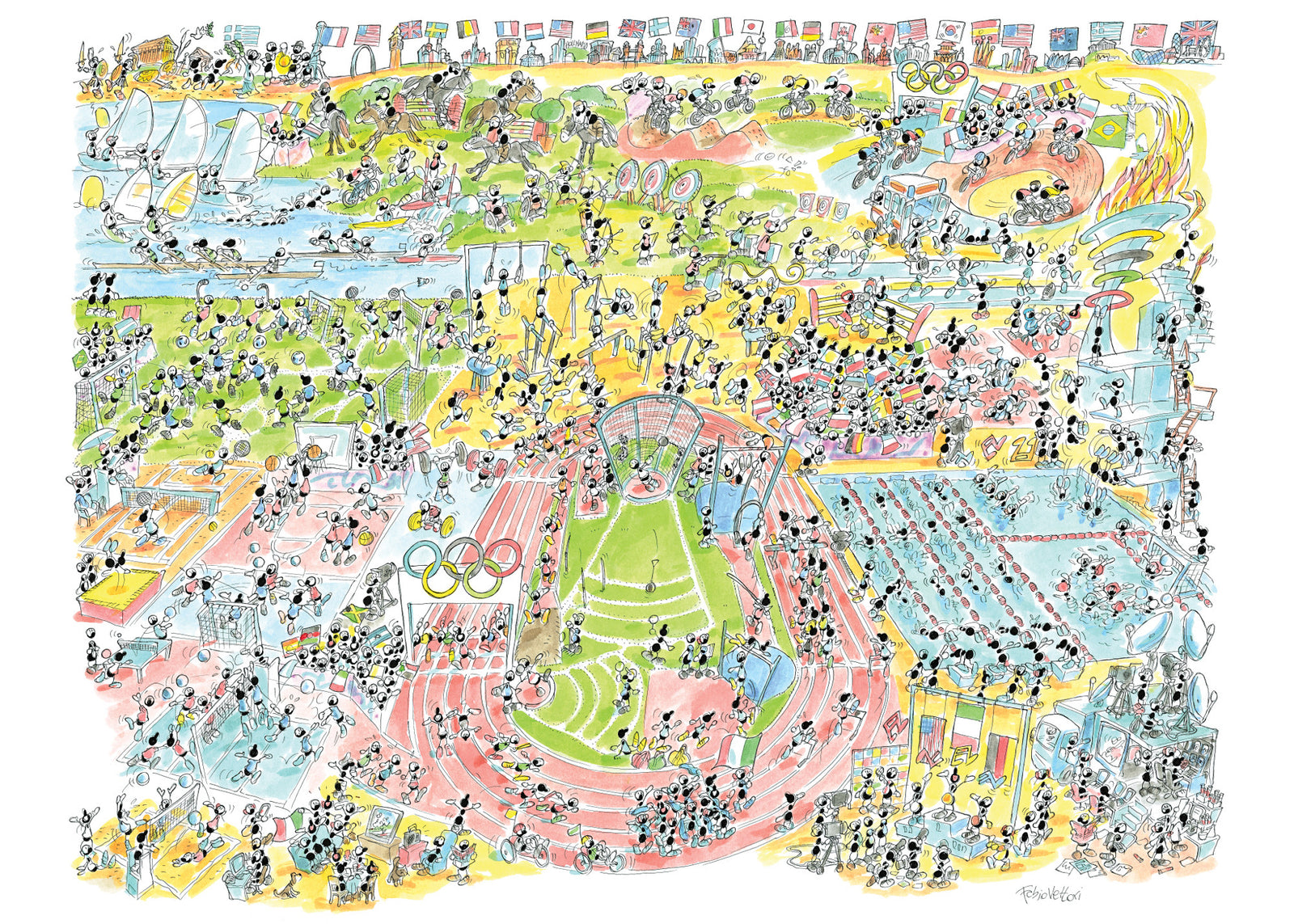 Puzzle "Olimpiadi" 1080 pezzi