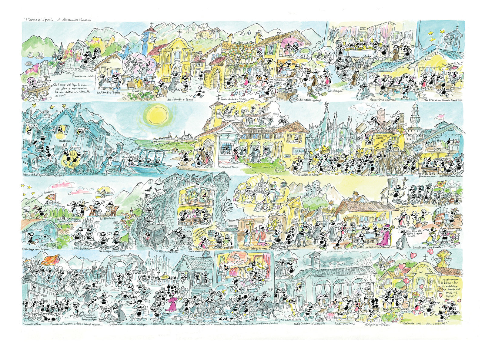 Puzzle "Promessi Sposi" 1080 pezzi