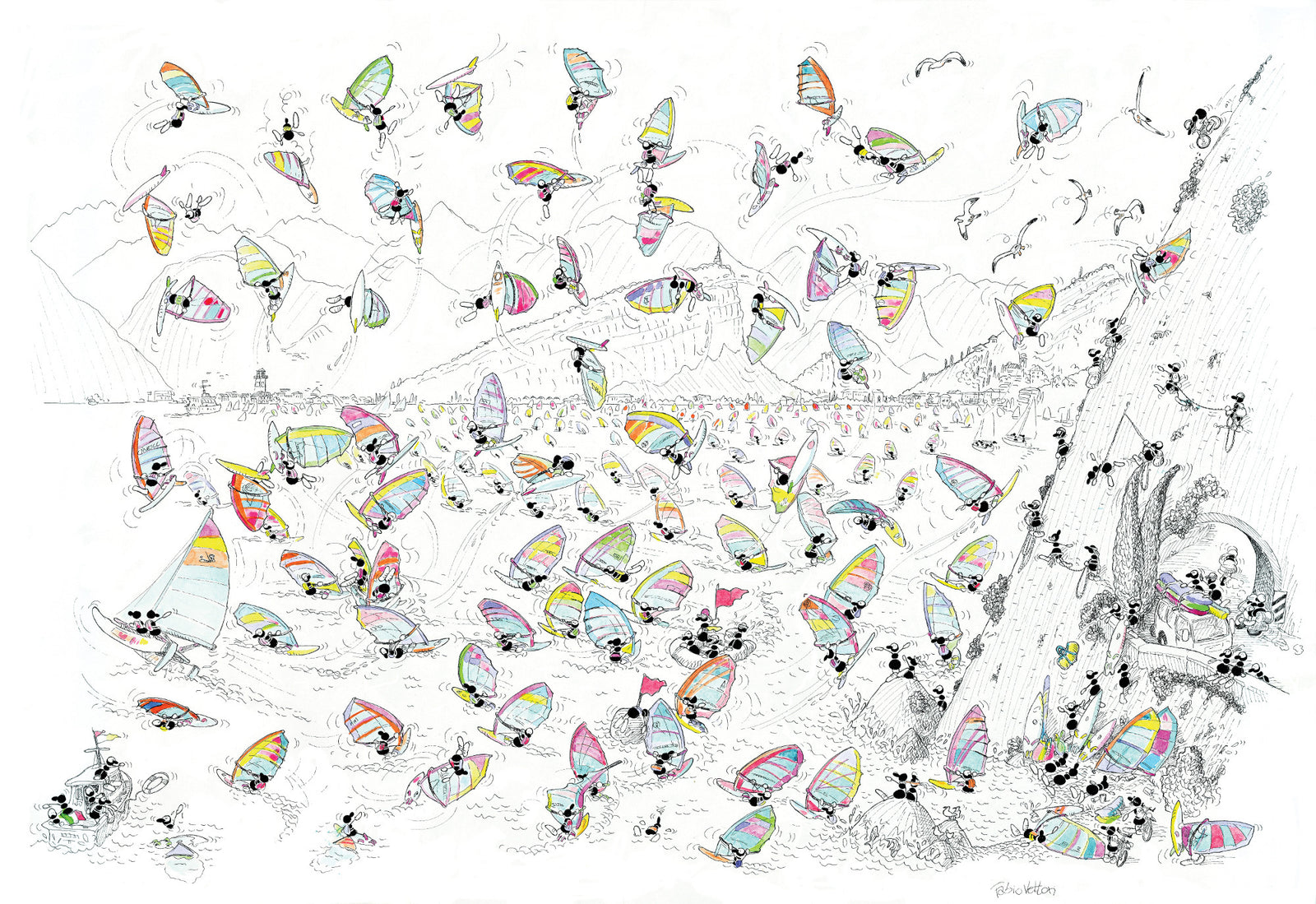 Puzzle "Windsurf" 1080 pezzi