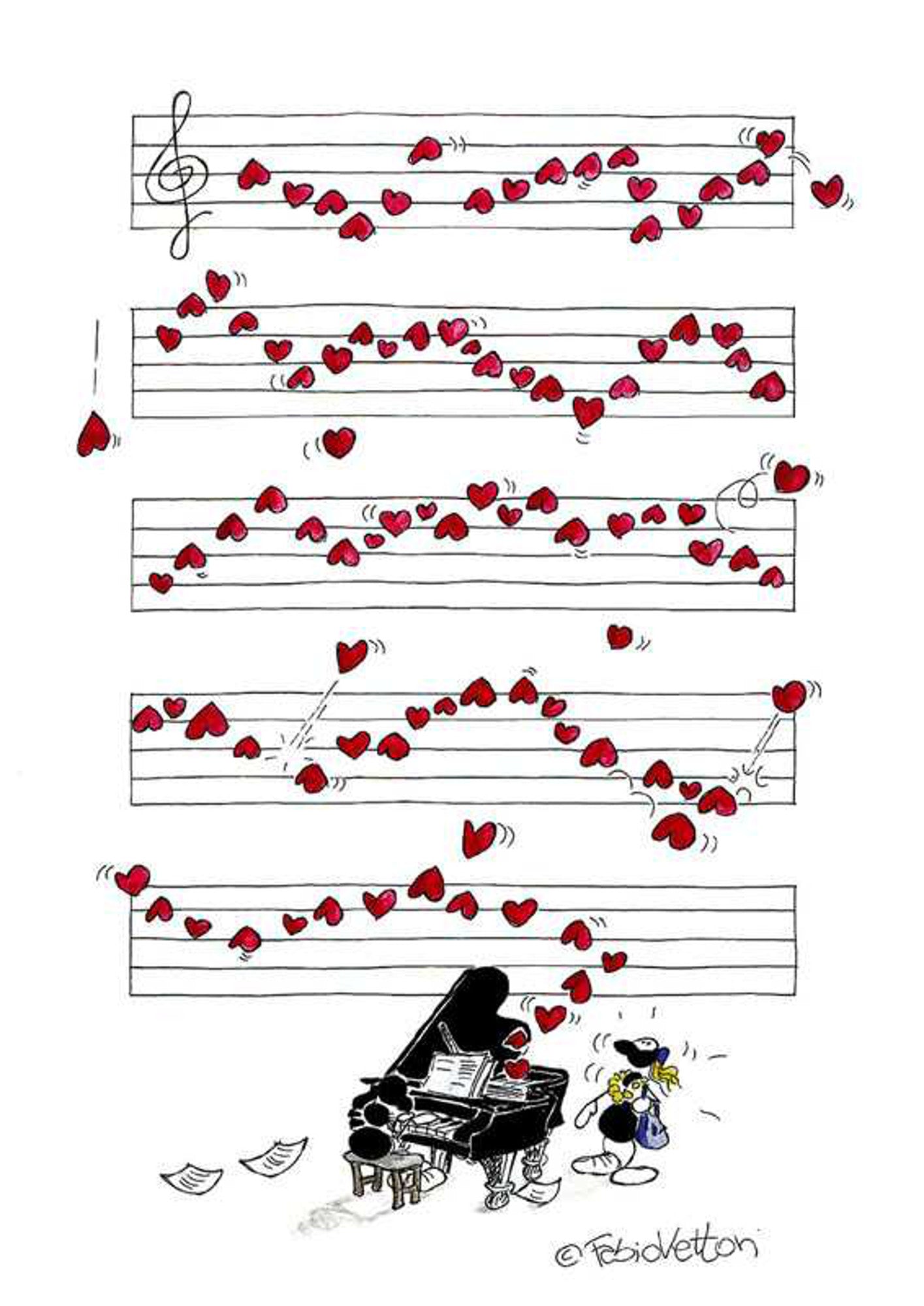 Puzzle "Hearts" 540 pieces