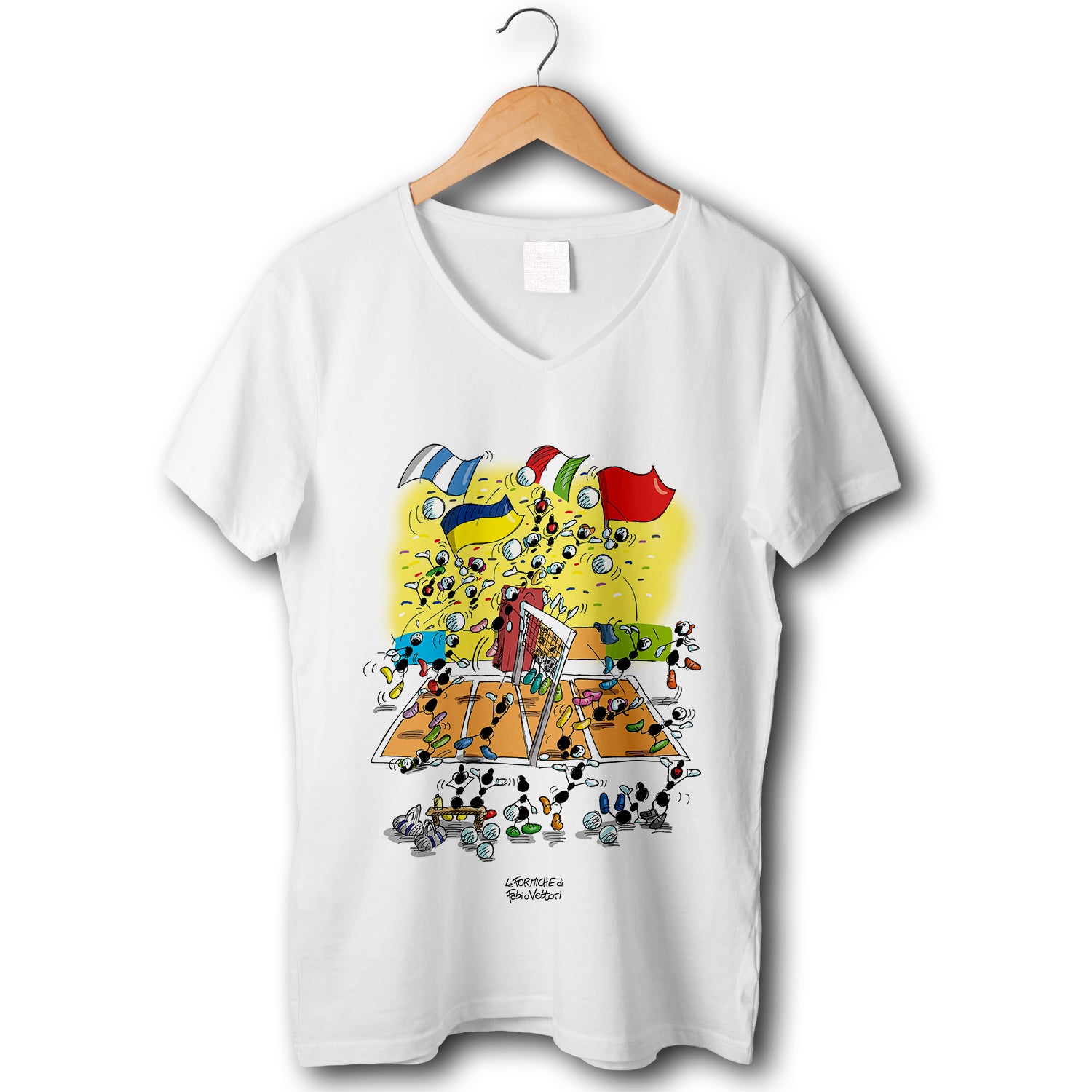 "Volleyball" stretch women's T-shirt