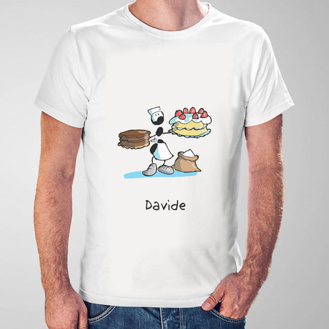 T-Shirt Personalizzata "Pasticciere (Maschio)"