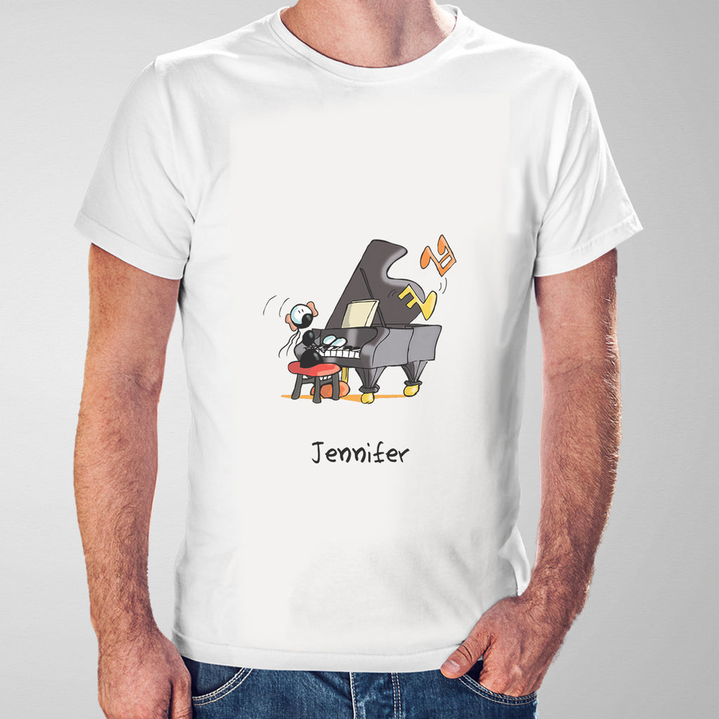 T-Shirt Personalizzata "Pianoforte (Femmina)"