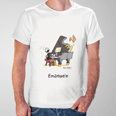 T-Shirt Personalizzata "Pianoforte (Maschio)"