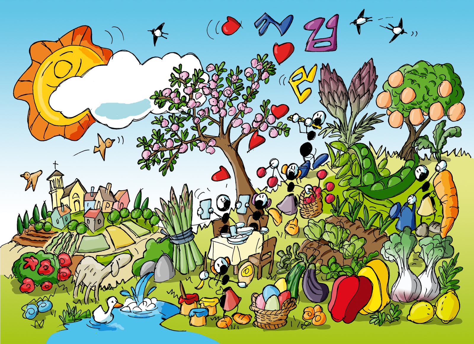 Child puzzle 96 pcs. "Spring"