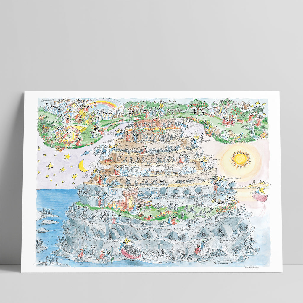 Poster "Purgatorio-Divina Commedia" 50x70cm