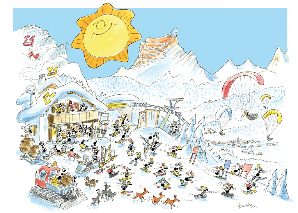 Puzzle "Montagna Inverno" 540 pezzi