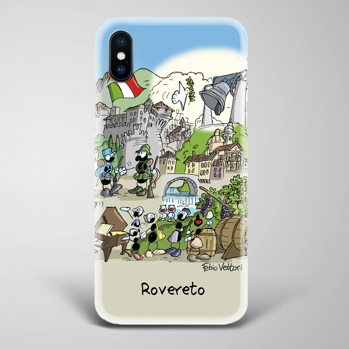 Artistic cover for Smartphone subject "Rovereto"