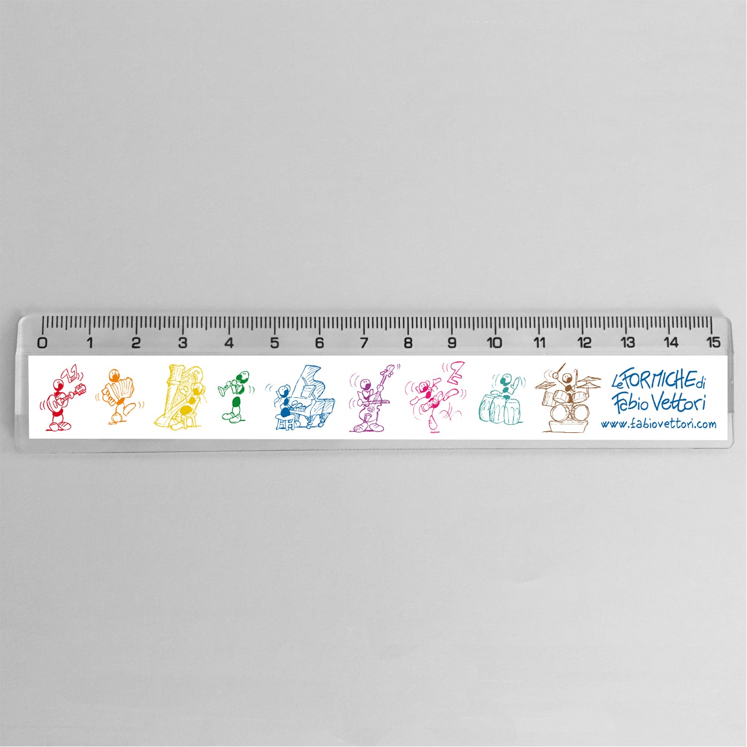 Righello "Musica Arcobaleno"