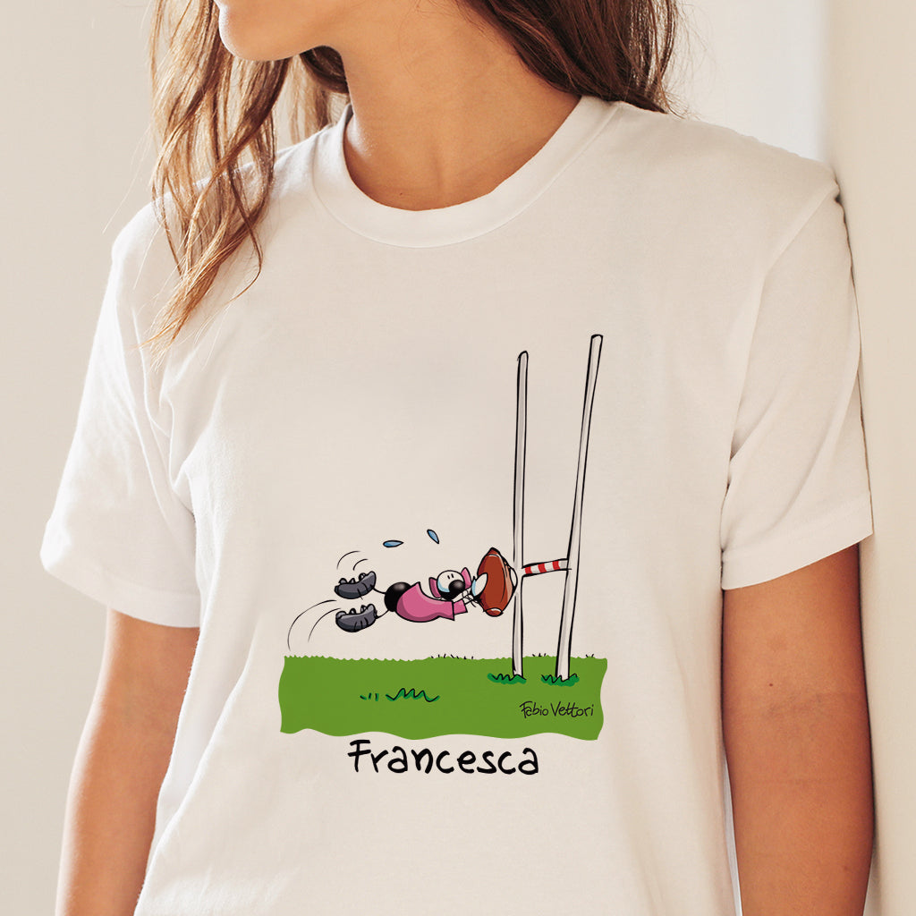 T-Shirt Personalizzata "Rugby (Femmina)"