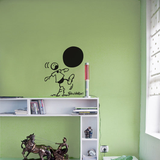 Self Adhesive Vinyl Wall Sticker "Footballer"
