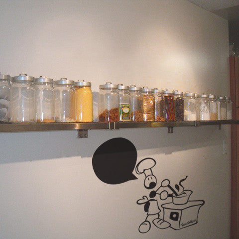 Self-adhesive vinyl wall sticker "Cook"