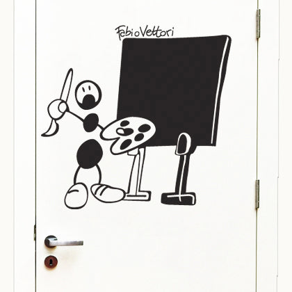 Self-adhesive vinyl wall sticker "Painter"