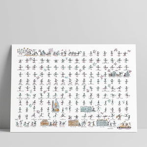 Poster "Dance school" 50x70cm