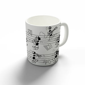 "Black&amp;White Staff" Mug