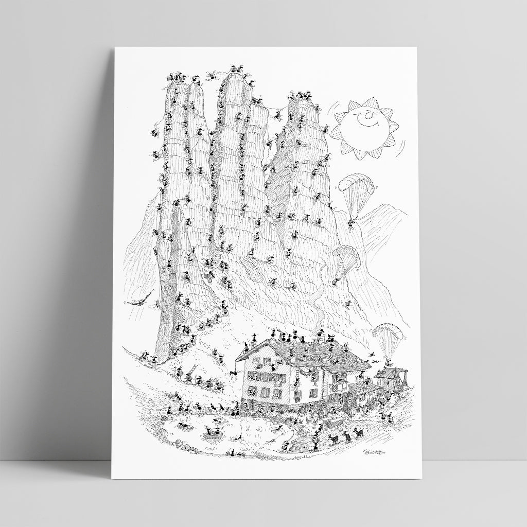 Poster "Torri del Vajolet" 50x70cm