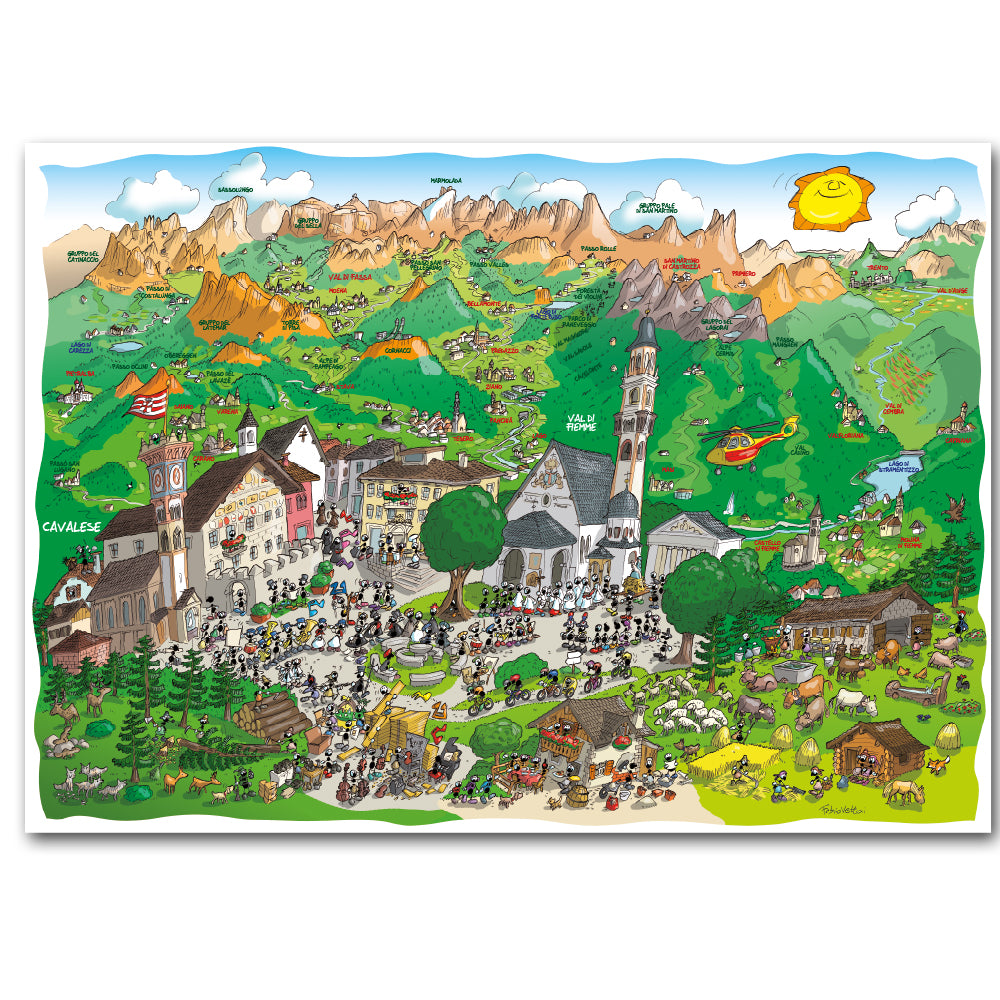 Puzzle "Val di Fiemme" 1080 pezzi