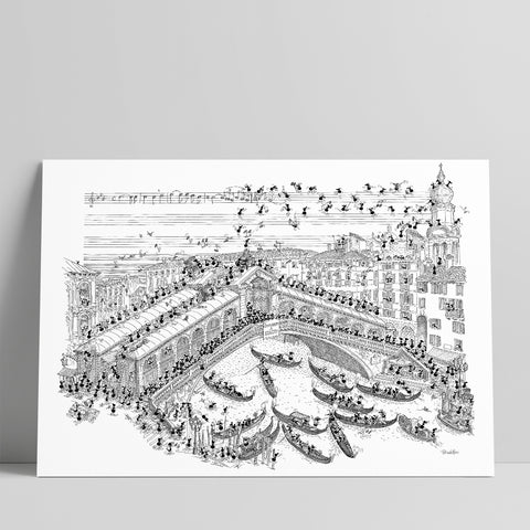 Poster "Venezia Ponte di Rialto" 50x70cm