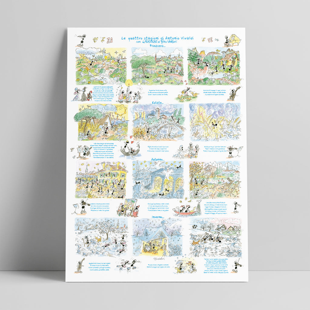 Poster "Vivaldi le 4 stagioni" 50x70cm