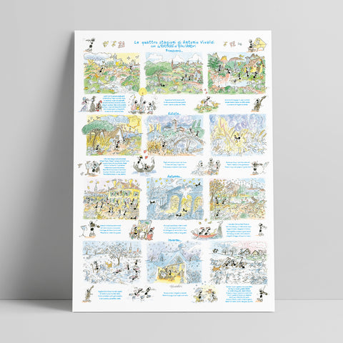 Poster "Vivaldi le 4 stagioni" 50x70cm