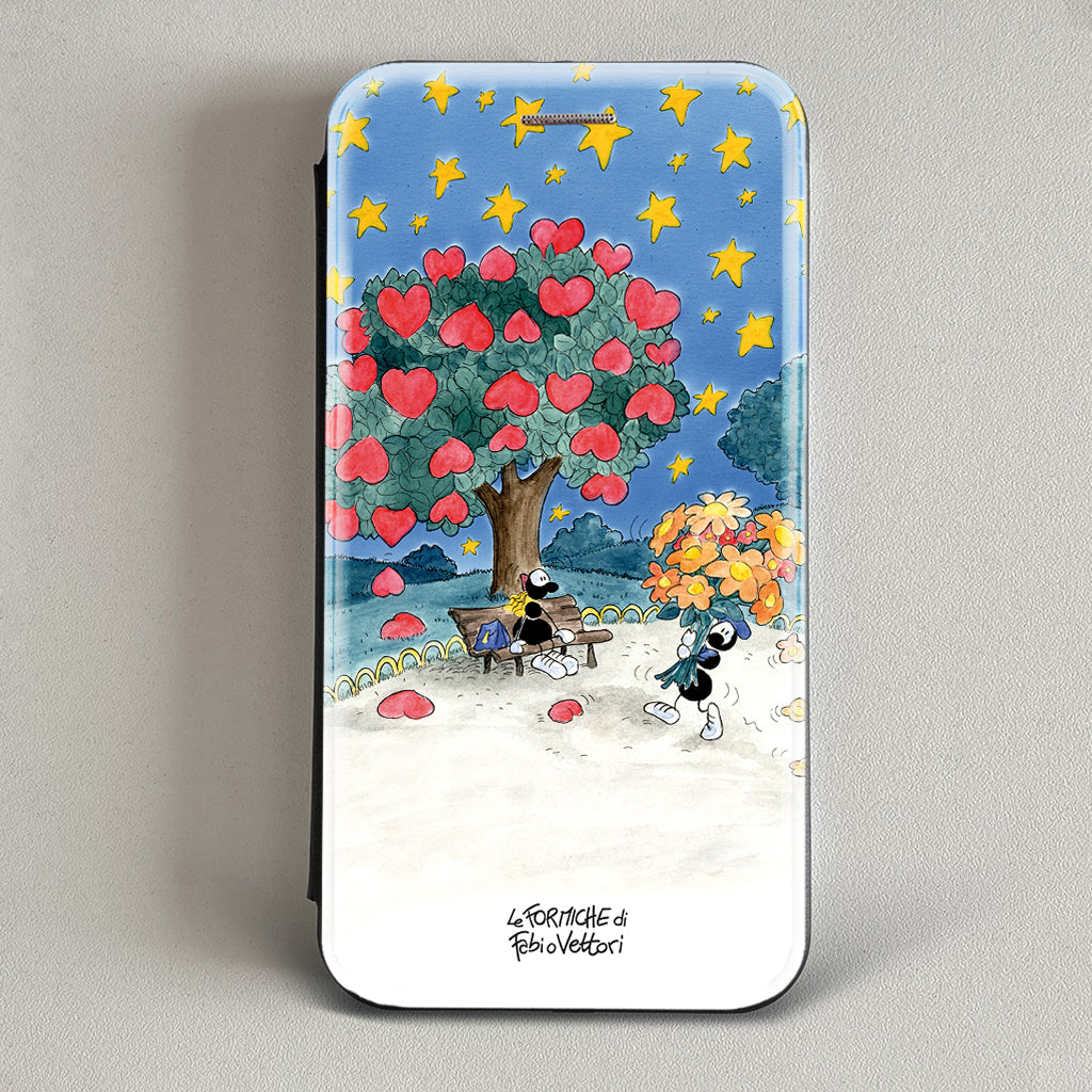 Artistic cover for Smartphone subject "Tree in love" model with "Book" opening