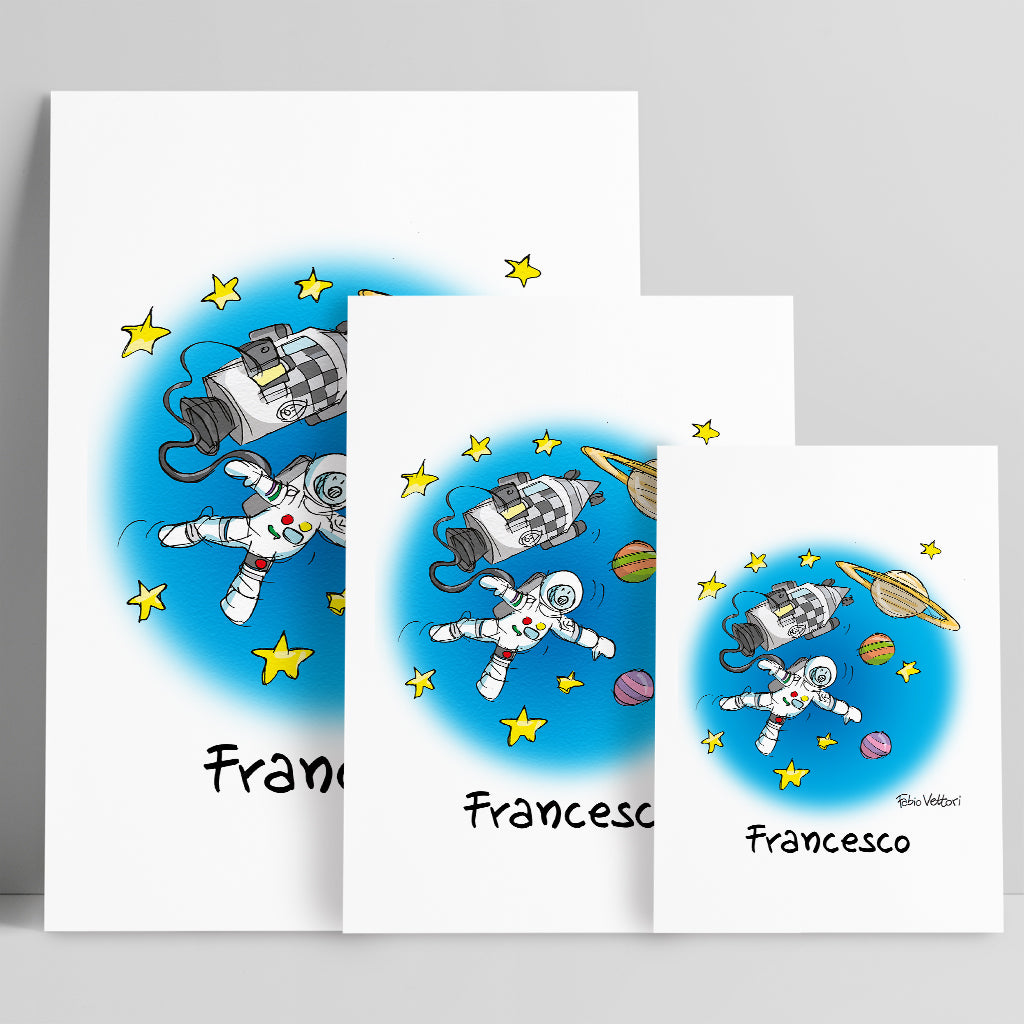 Personalized "Astronaut" poster print