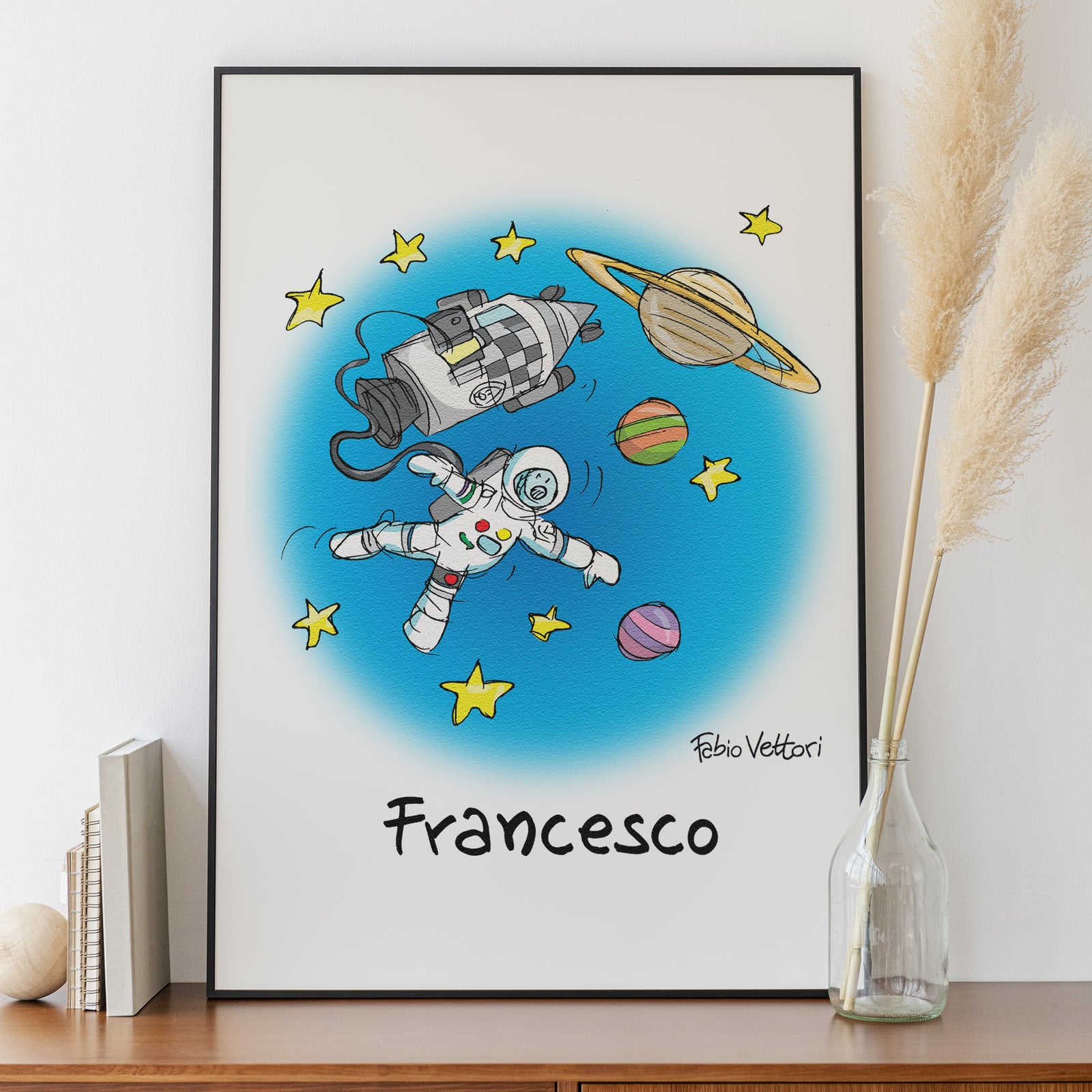 Personalized "Astronaut" poster print