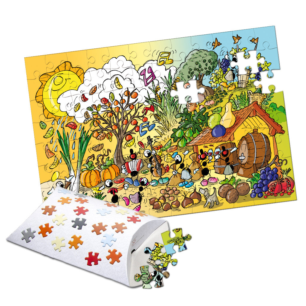 Serie puzzle bambino 4 stagioni