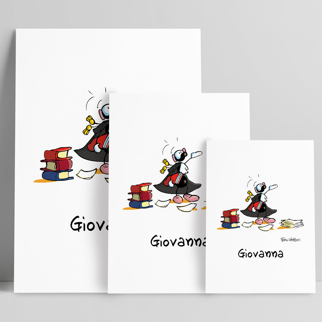 Personalized poster print with "Lawyers" theme