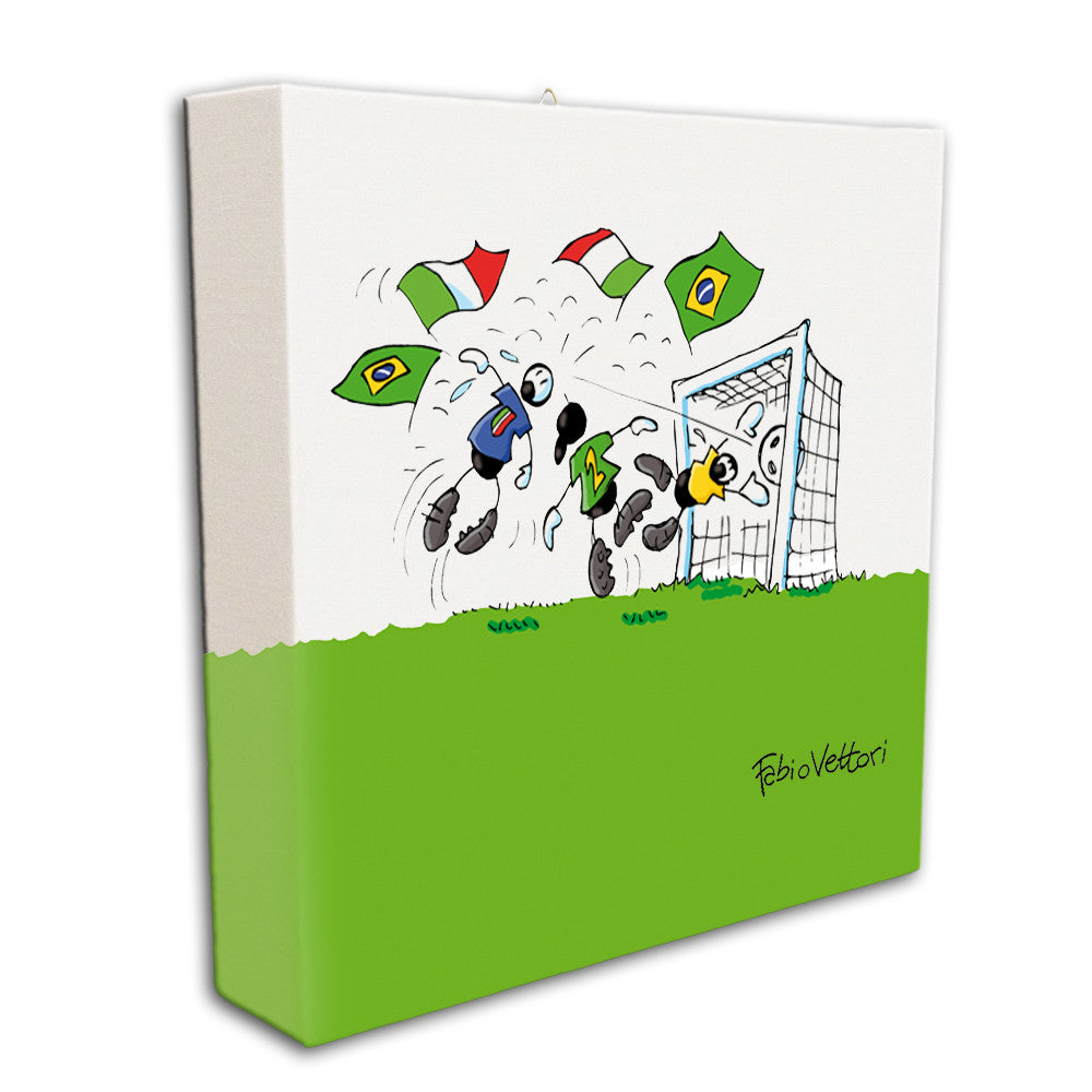 Canvas "Forza Azzurri"