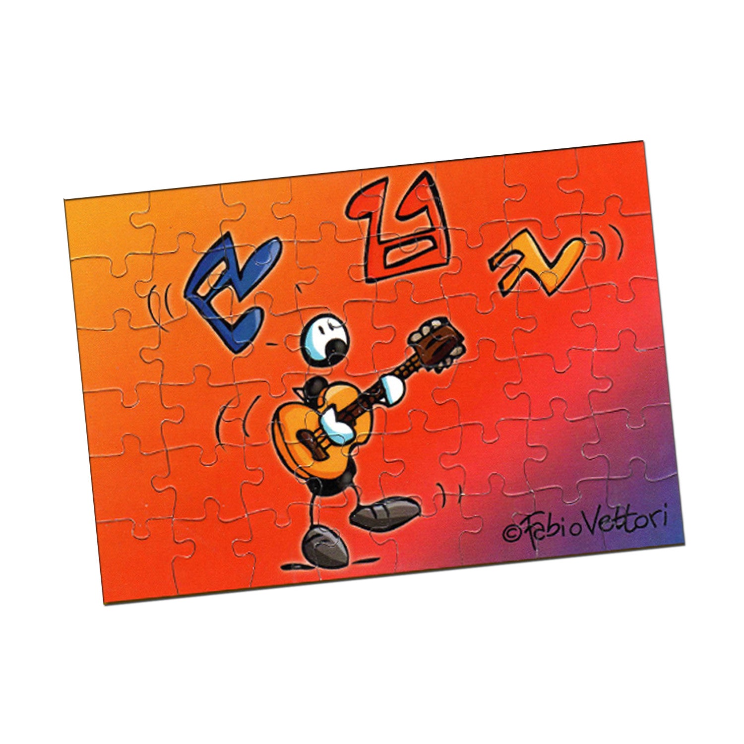 "Guitar" Puzzle Card
