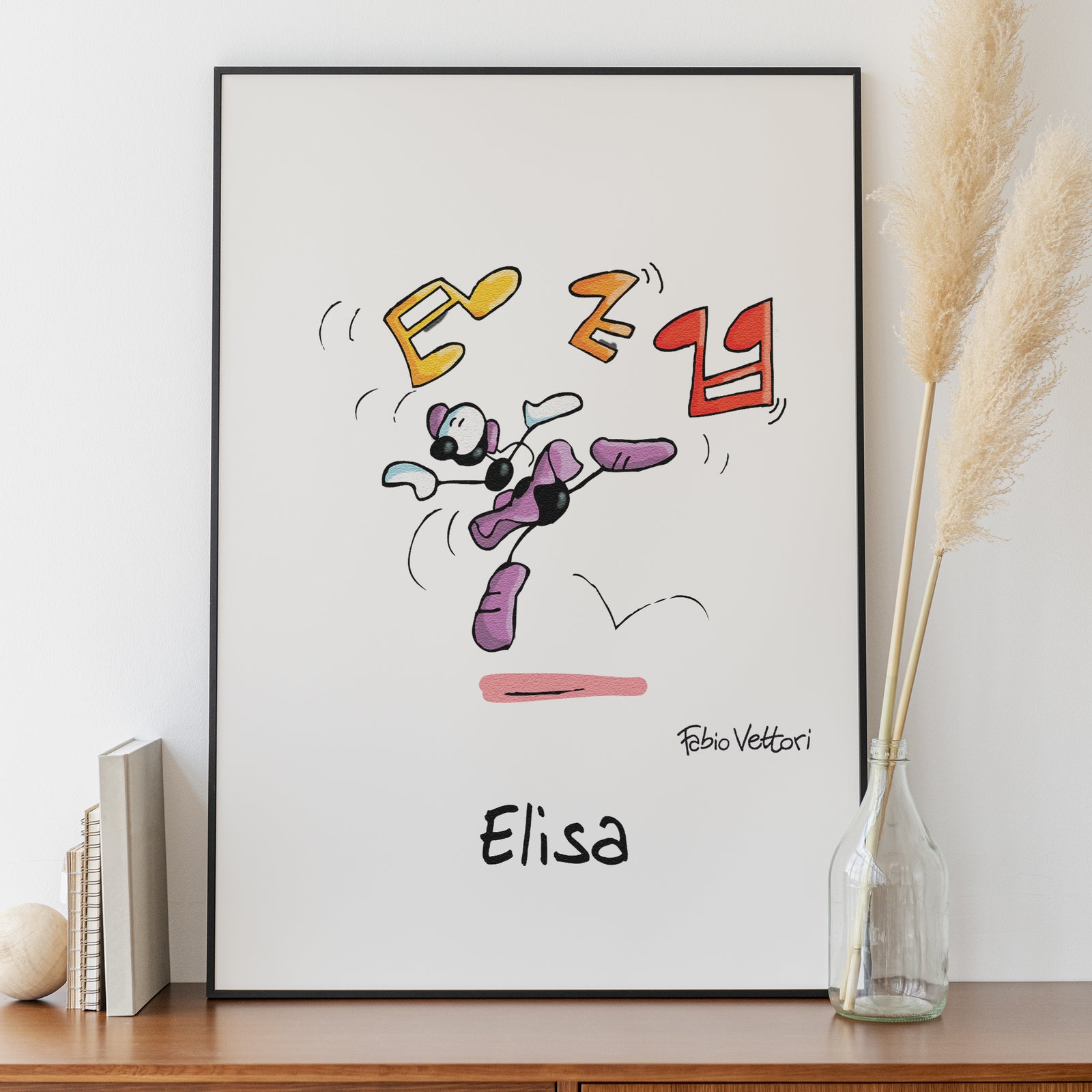 Personalized "Ballerina" poster print