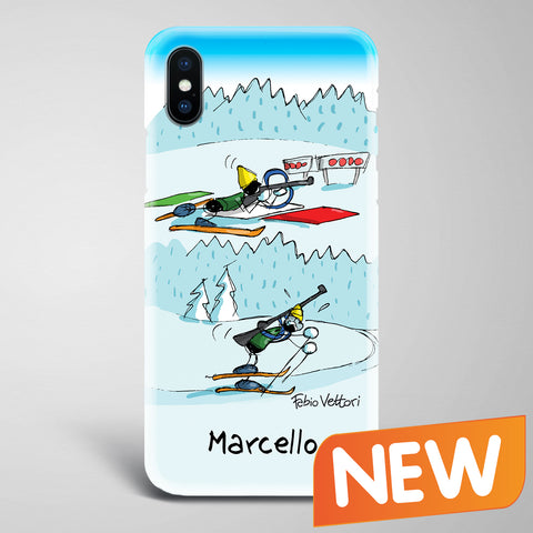 Cover artistica per Smartphone Personalizzata Biathlon