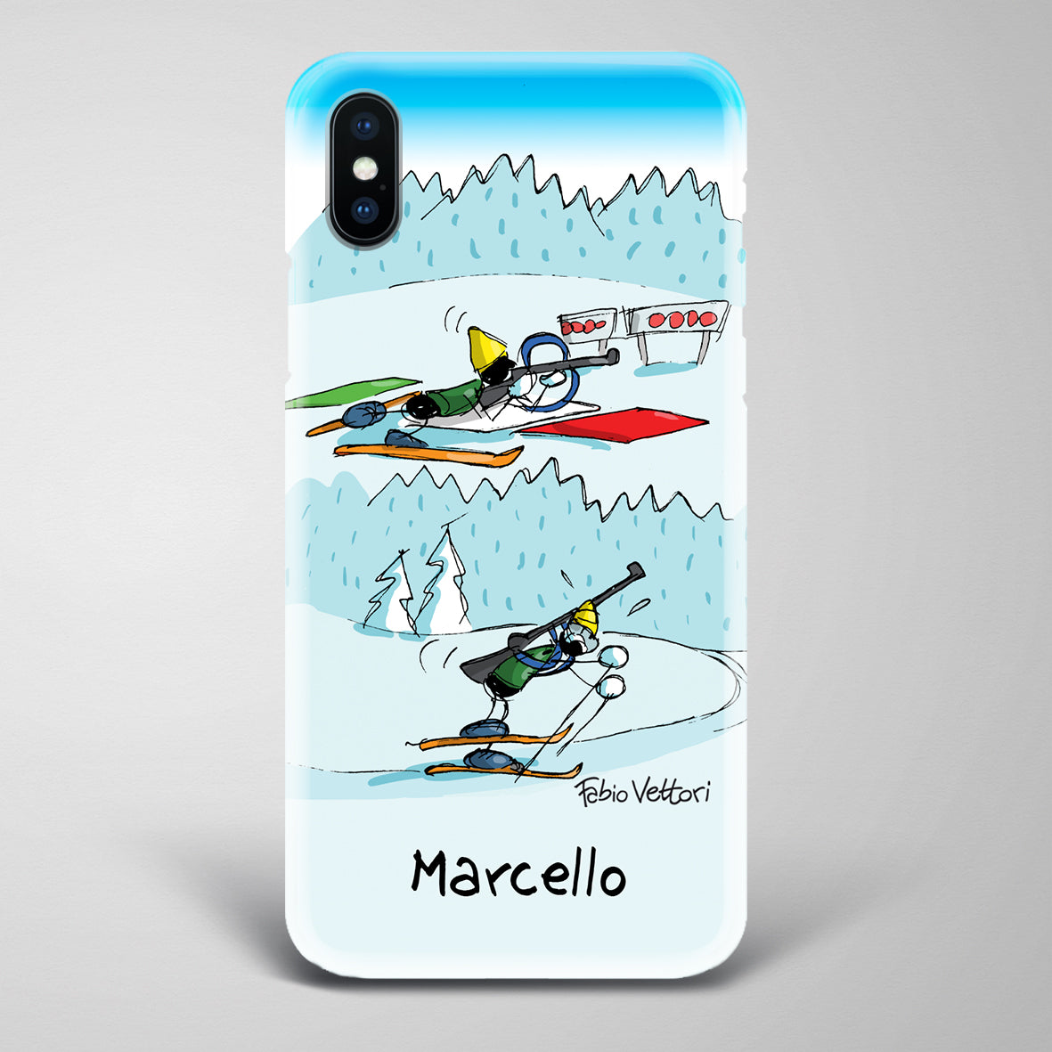 Artistic Smartphone Cover Personalized Biathlon