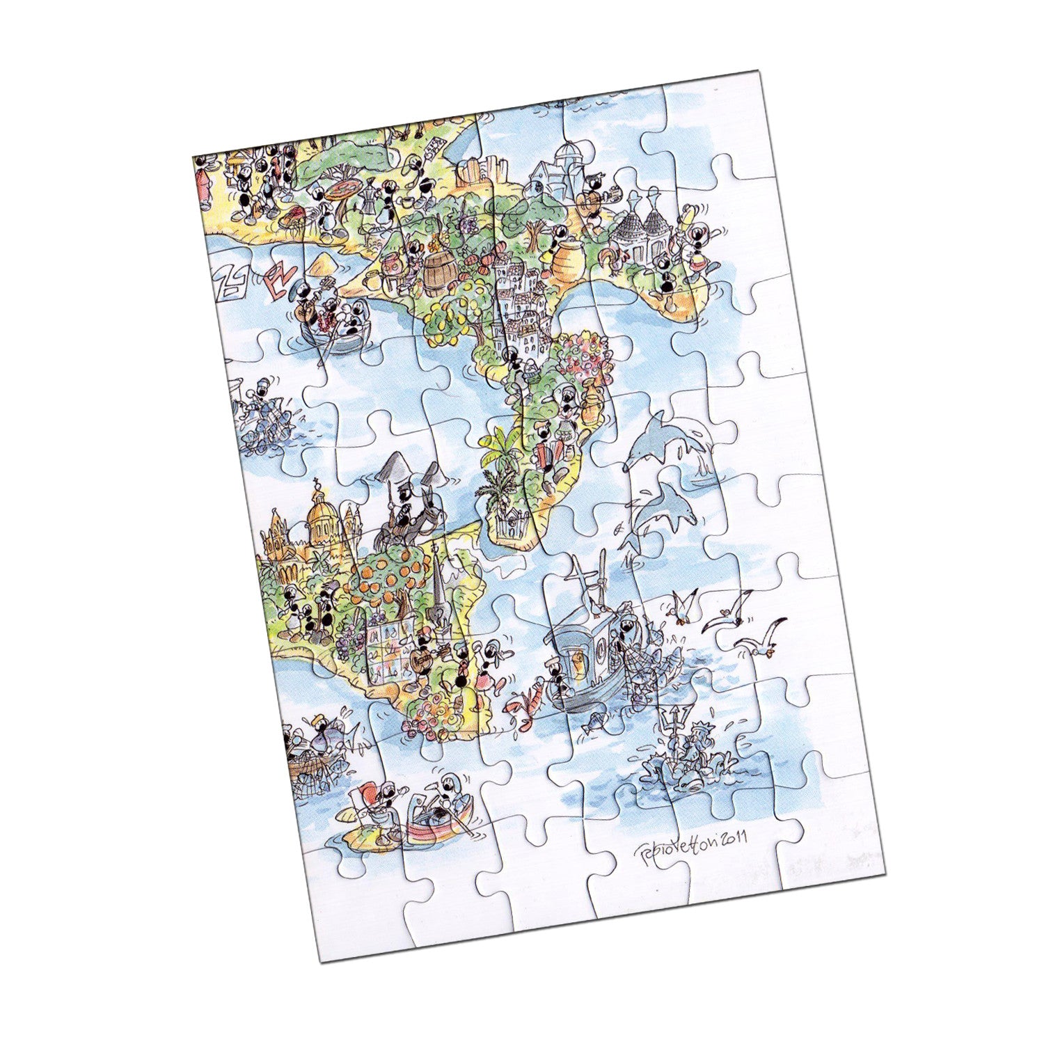 "Unification of Italy-South-East" Puzzle Ticket