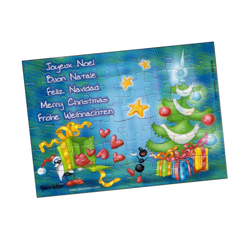 Biglietto Puzzle Natale (FV4800-06)