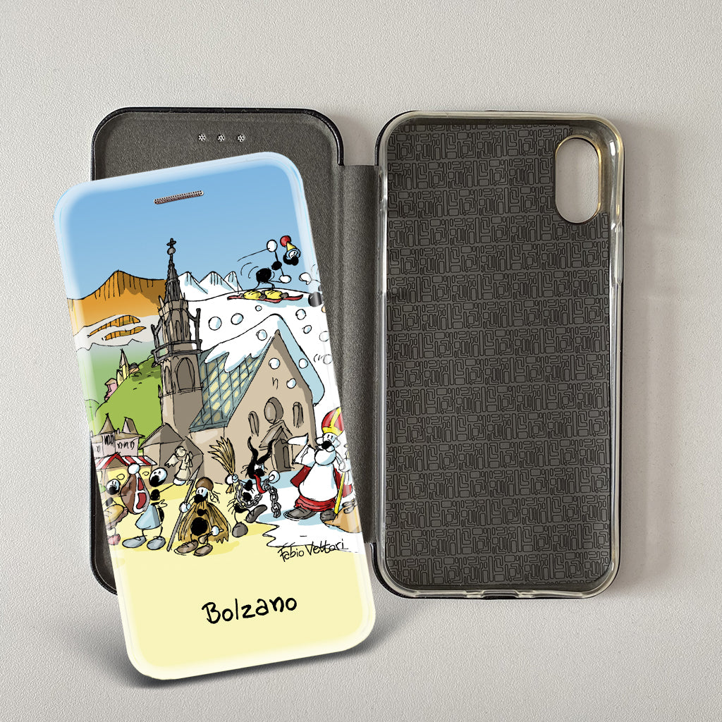 Cover artistica per Smartphone soggetto "Bolzano" modello con apertura "a Libro"