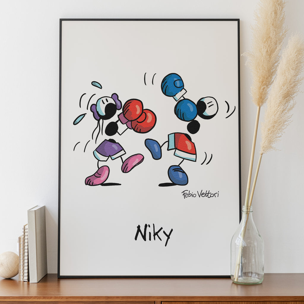 Stampa su poster personalizzata soggetto "Boxe"