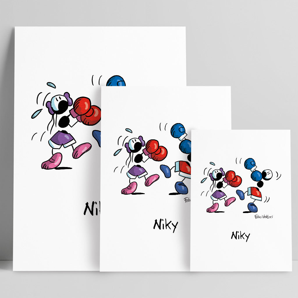 Personalized "Boxing" poster print