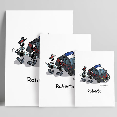 Stampa su poster personalizzata soggetto "Carabineri"