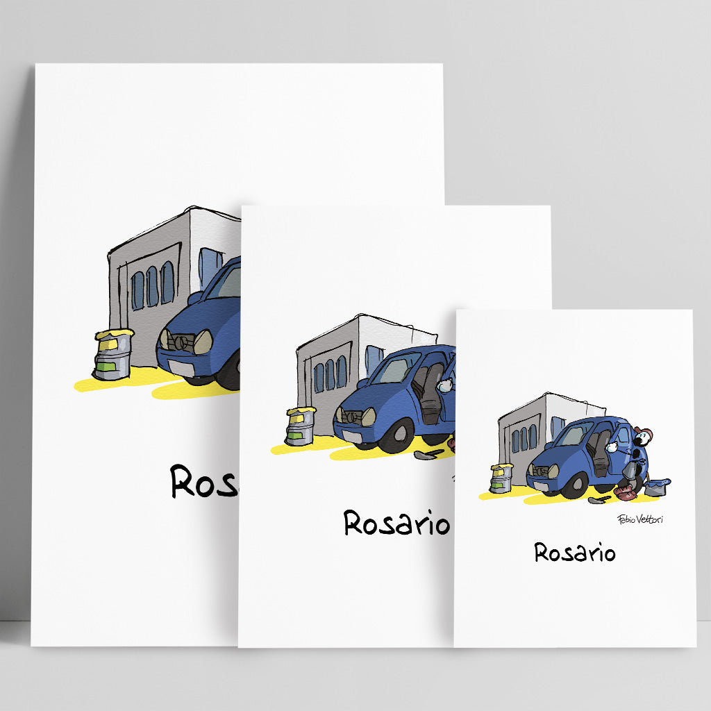 Personalized poster print with the subject "Bodybuilder"