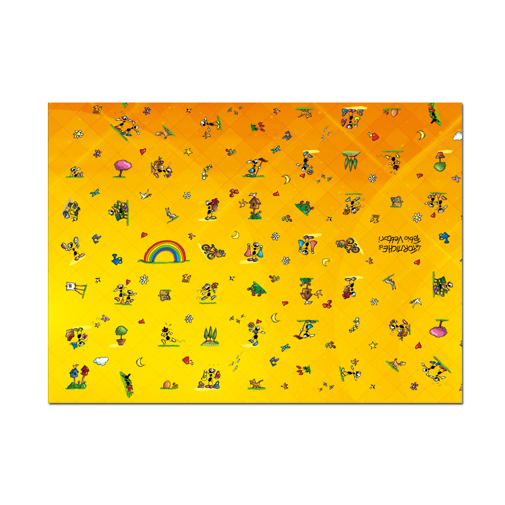 Wrapping Paper "Yellow Fantasy"